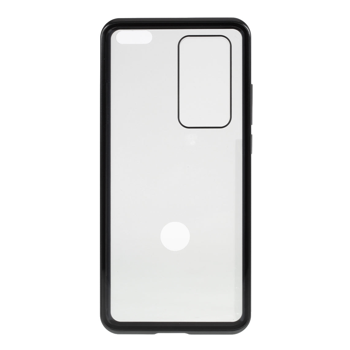 Detachable Magnetic Metal Frame + Double-sided Tempered Glass Anti-peep Shell Case for Huawei P40 Pro