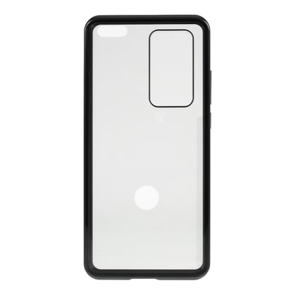 Detachable Magnetic Metal Frame + Double-sided Tempered Glass Anti-peep Shell Case for Huawei P40 Pro