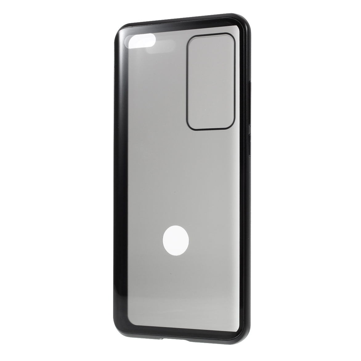 Detachable Magnetic Metal Frame + Double-sided Tempered Glass Anti-peep Shell Case for Huawei P40 Pro