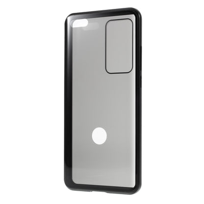 Detachable Magnetic Metal Frame + Double-sided Tempered Glass Anti-peep Shell Case for Huawei P40 Pro