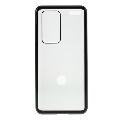 Detachable Magnetic Metal Frame + Double-sided Tempered Glass Anti-peep Shell Case for Huawei P40 Pro