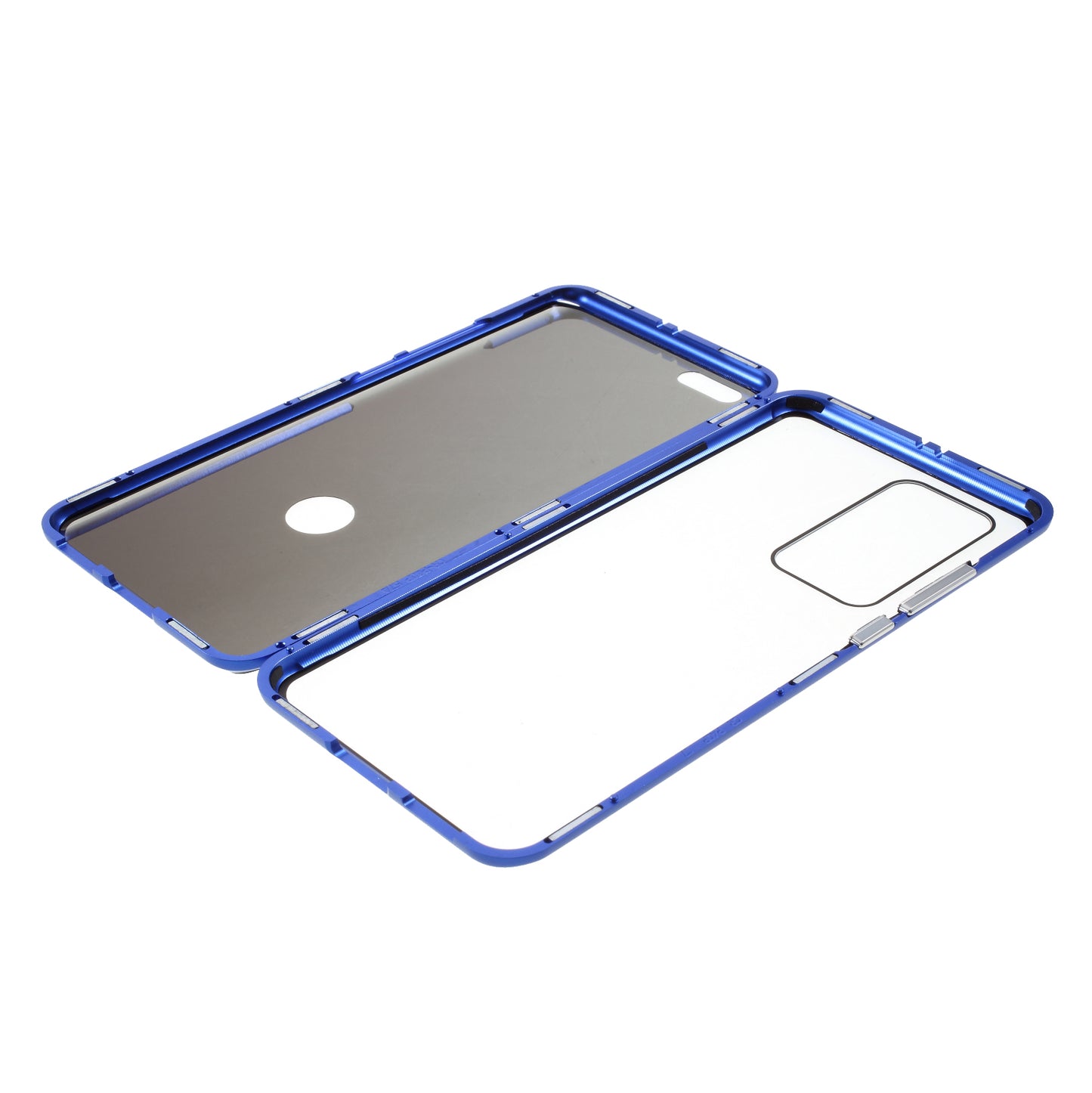 Detachable Magnetic Metal Frame + Double-sided Tempered Glass Anti-peep Shell Case for Huawei P40 Pro