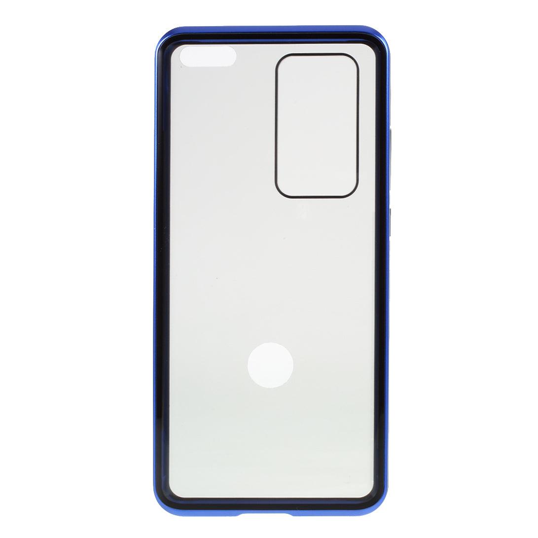 Detachable Magnetic Metal Frame + Double-sided Tempered Glass Anti-peep Shell Case for Huawei P40 Pro