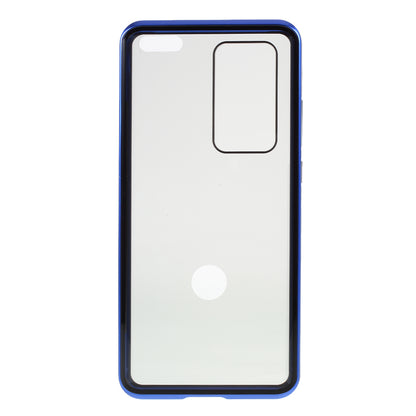 Detachable Magnetic Metal Frame + Double-sided Tempered Glass Anti-peep Shell Case for Huawei P40 Pro