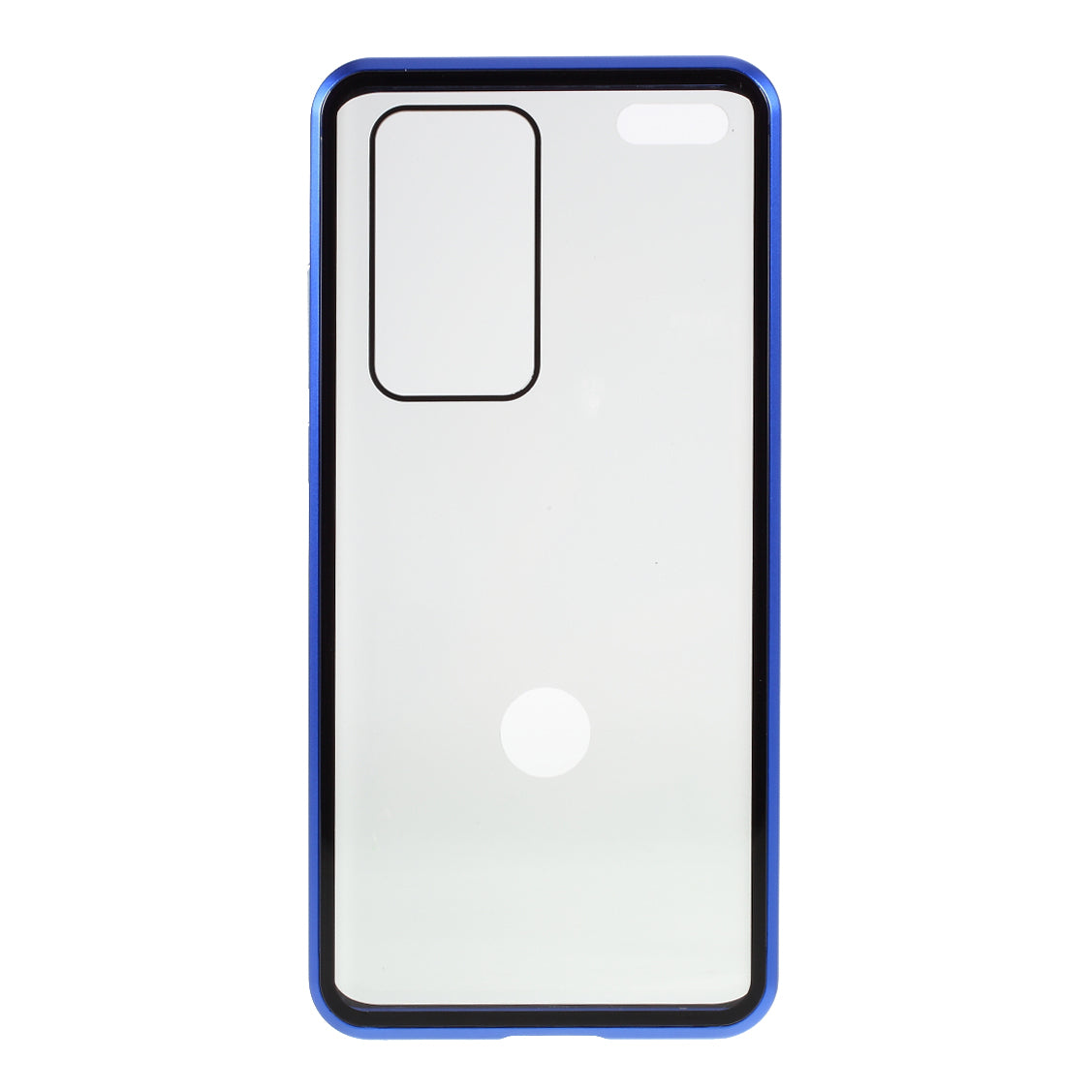 Detachable Magnetic Metal Frame + Double-sided Tempered Glass Anti-peep Shell Case for Huawei P40 Pro