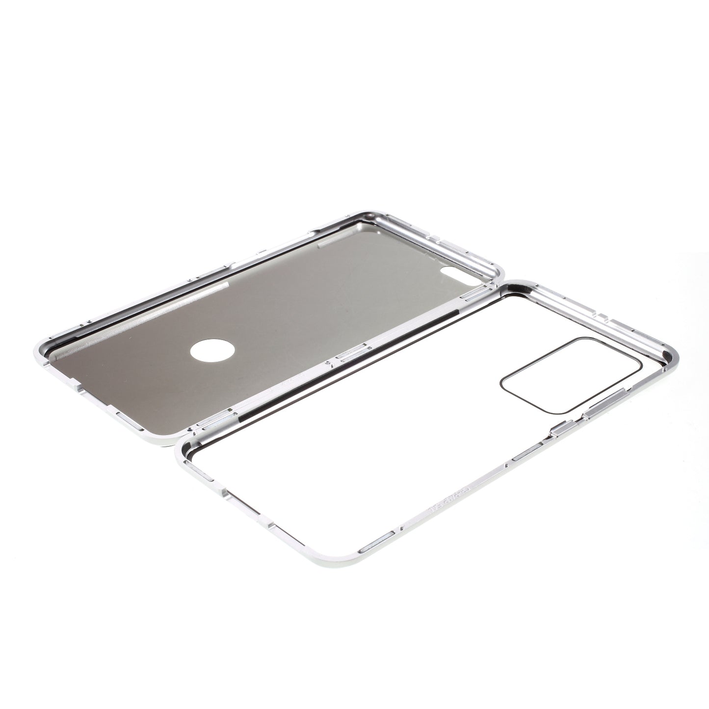 Detachable Magnetic Metal Frame + Double-sided Tempered Glass Anti-peep Shell Case for Huawei P40 Pro