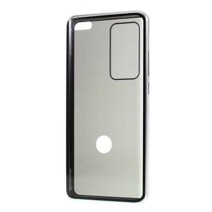 Detachable Magnetic Metal Frame + Double-sided Tempered Glass Anti-peep Shell Case for Huawei P40 Pro