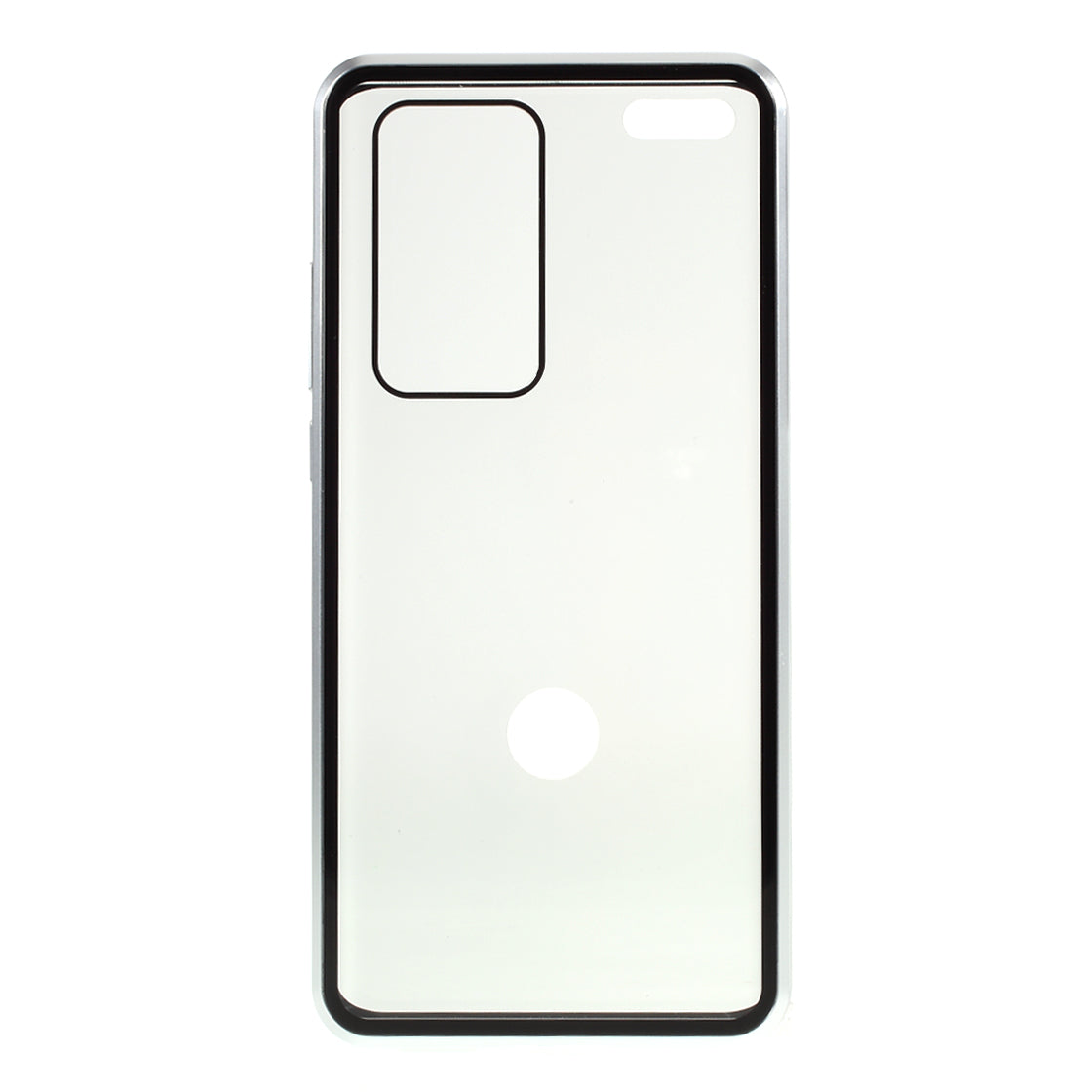 Detachable Magnetic Metal Frame + Double-sided Tempered Glass Anti-peep Shell Case for Huawei P40 Pro