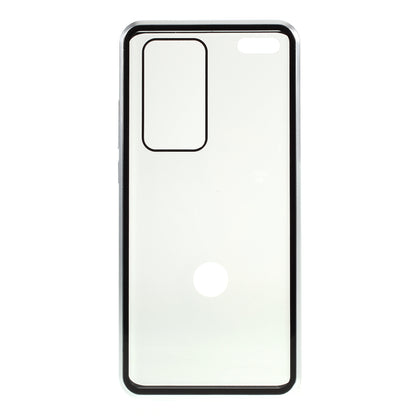 Detachable Magnetic Metal Frame + Double-sided Tempered Glass Anti-peep Shell Case for Huawei P40 Pro