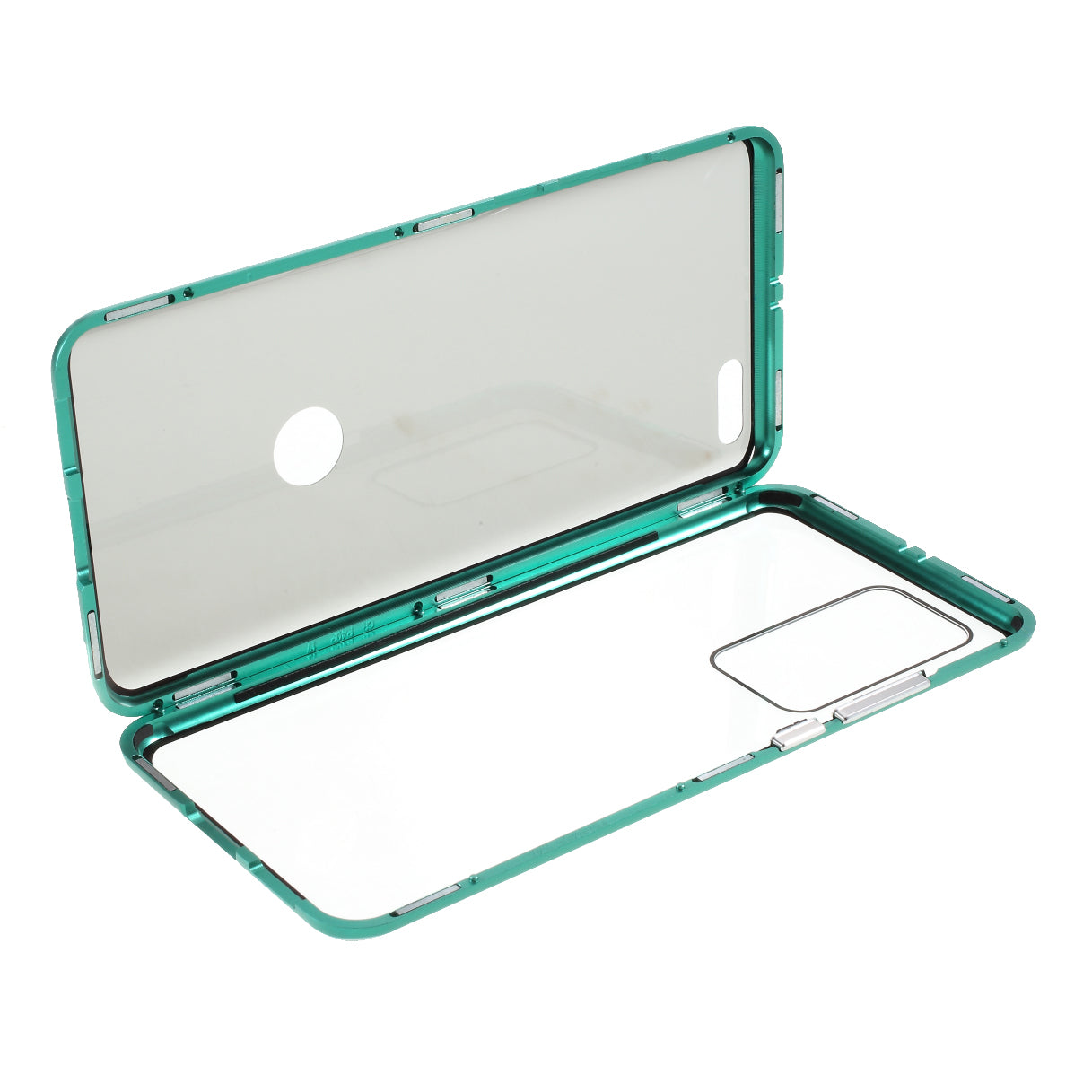 Detachable Magnetic Metal Frame + Double-sided Tempered Glass Anti-peep Shell Case for Huawei P40 Pro