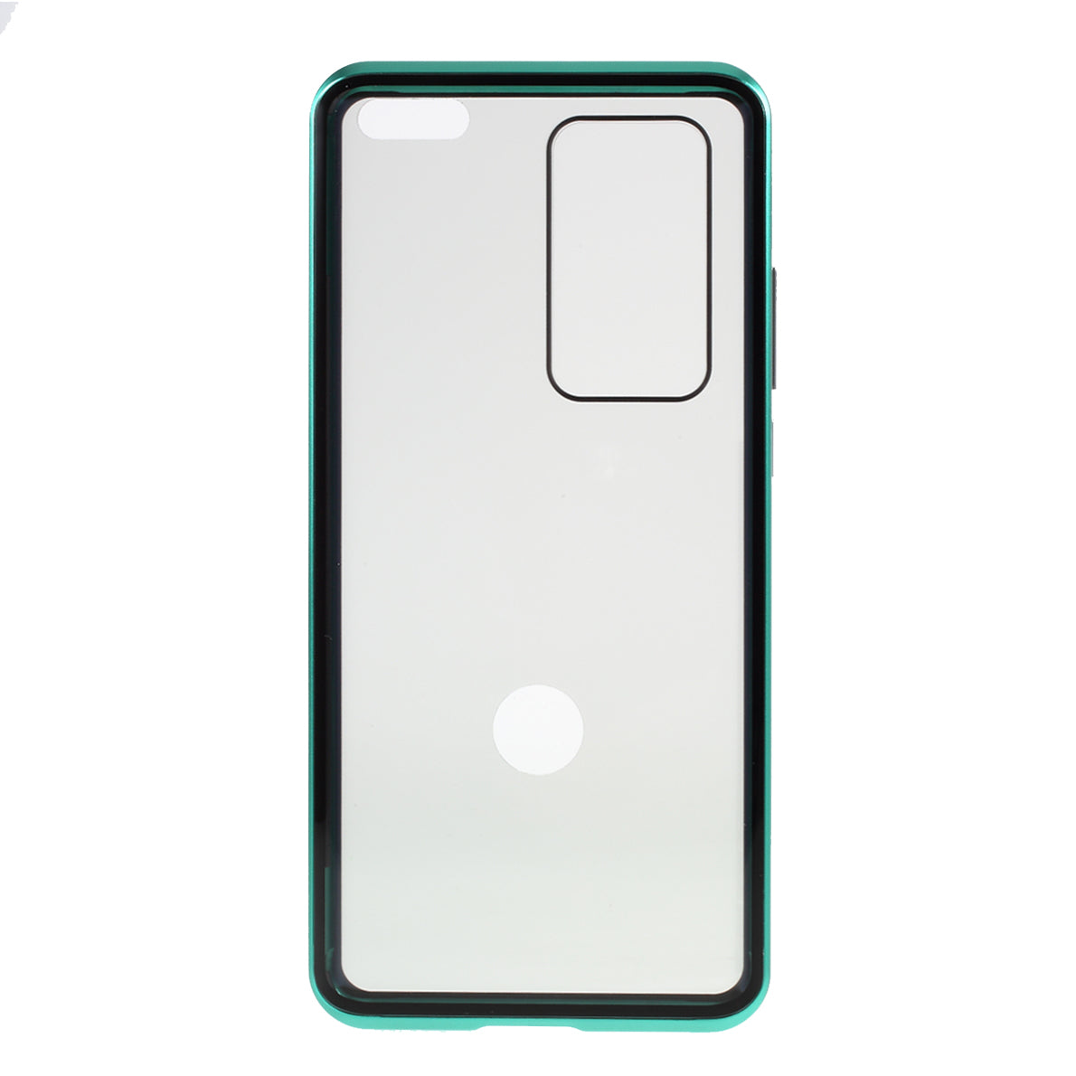 Detachable Magnetic Metal Frame + Double-sided Tempered Glass Anti-peep Shell Case for Huawei P40 Pro