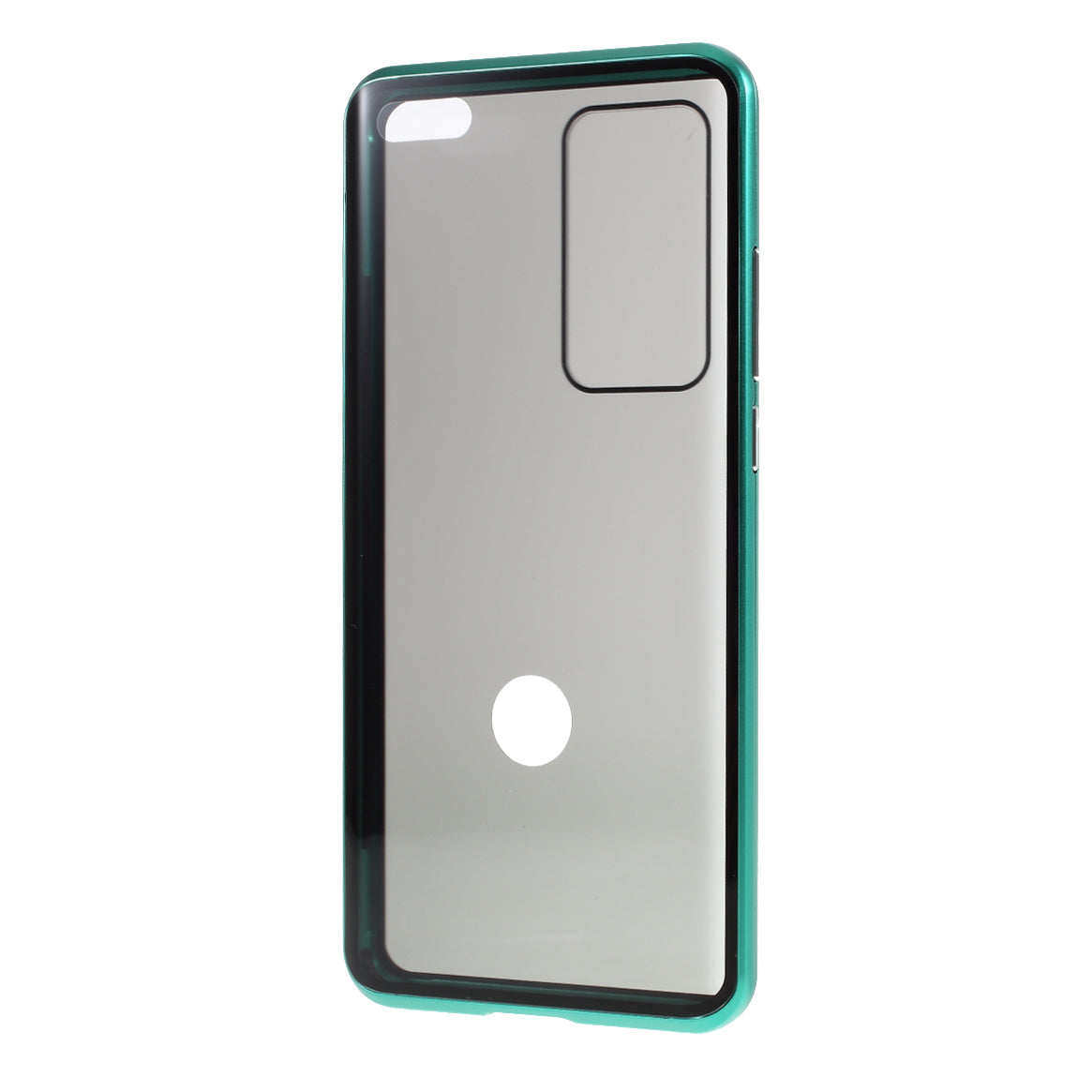 Detachable Magnetic Metal Frame + Double-sided Tempered Glass Anti-peep Shell Case for Huawei P40 Pro