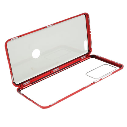 Detachable Magnetic Metal Frame + Double-sided Tempered Glass Anti-peep Shell Case for Huawei P40 Pro