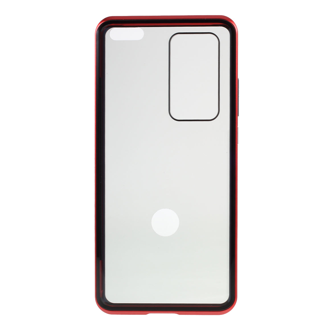Detachable Magnetic Metal Frame + Double-sided Tempered Glass Anti-peep Shell Case for Huawei P40 Pro