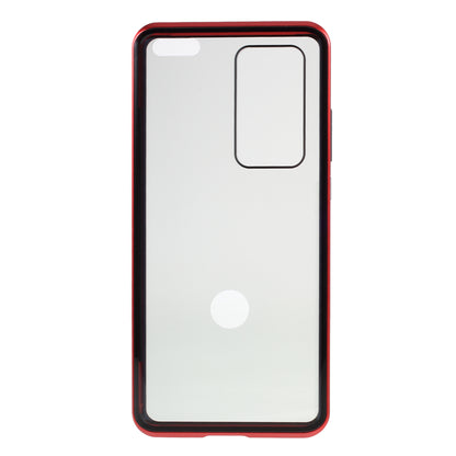 Detachable Magnetic Metal Frame + Double-sided Tempered Glass Anti-peep Shell Case for Huawei P40 Pro