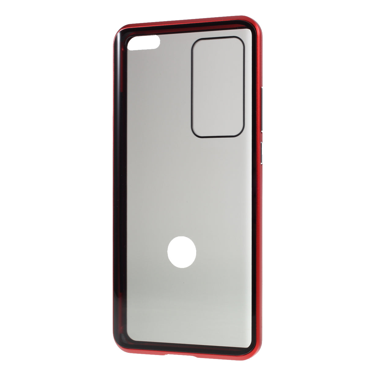 Detachable Magnetic Metal Frame + Double-sided Tempered Glass Anti-peep Shell Case for Huawei P40 Pro