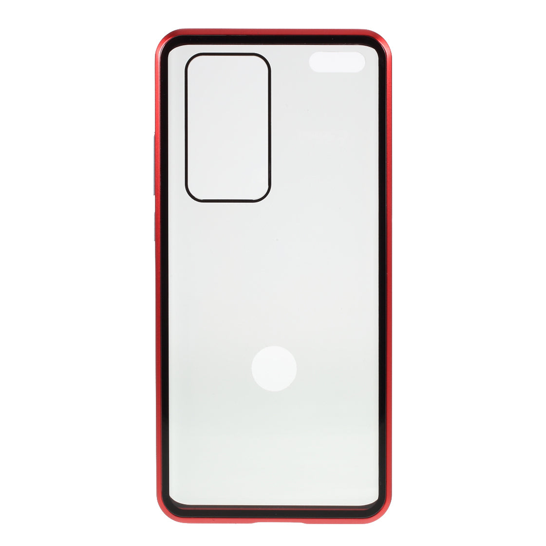 Detachable Magnetic Metal Frame + Double-sided Tempered Glass Anti-peep Shell Case for Huawei P40 Pro