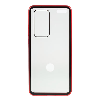 Detachable Magnetic Metal Frame + Double-sided Tempered Glass Anti-peep Shell Case for Huawei P40 Pro