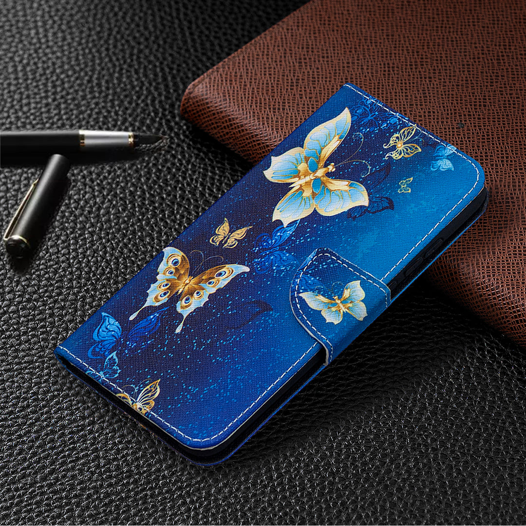 Pattern Printing Wallet Stand Leather Mobile Phone Shell for Honor 9X Lite