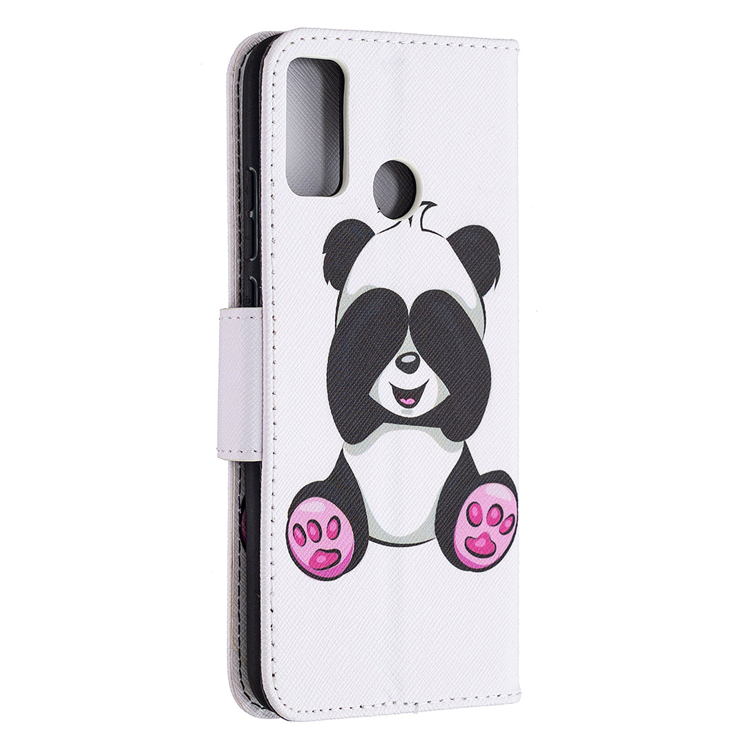 Pattern Printing Wallet Stand Leather Mobile Phone Shell for Honor 9X Lite
