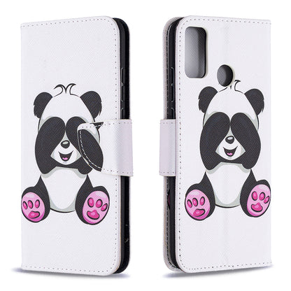 Pattern Printing Wallet Stand Leather Mobile Phone Shell for Honor 9X Lite