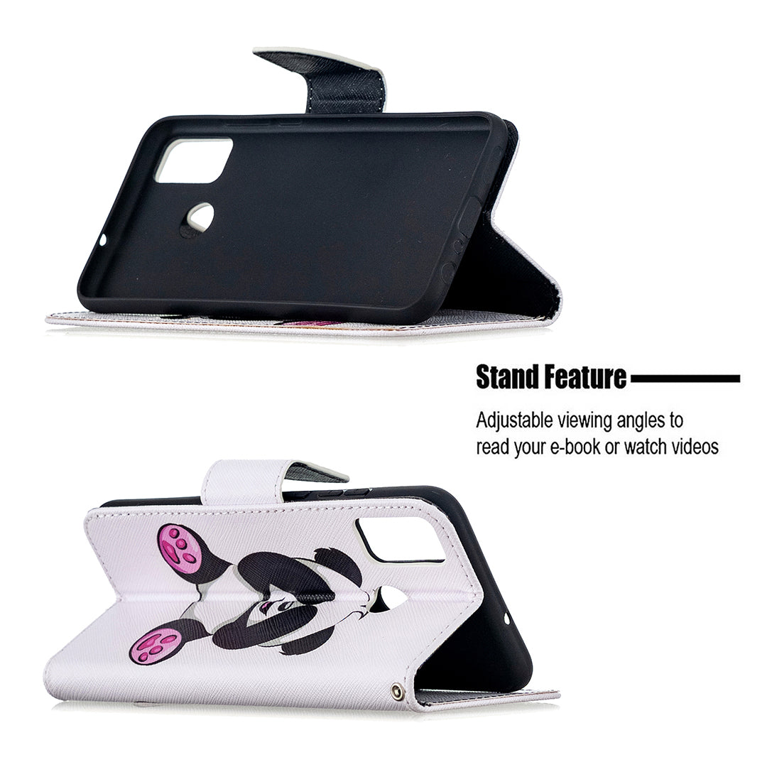 Pattern Printing Wallet Stand Leather Mobile Phone Shell for Honor 9X Lite