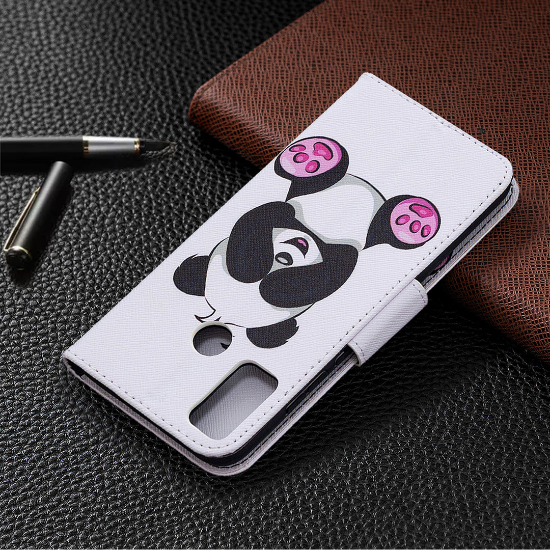 Pattern Printing Wallet Stand Leather Mobile Phone Shell for Honor 9X Lite