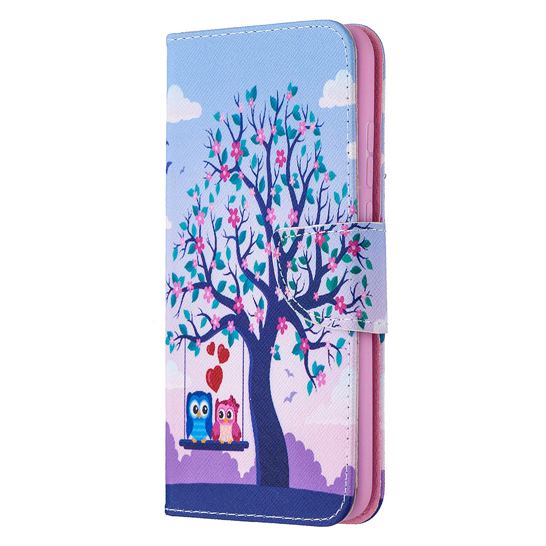 Pattern Printing Wallet Stand Leather Mobile Phone Shell for Honor 9X Lite