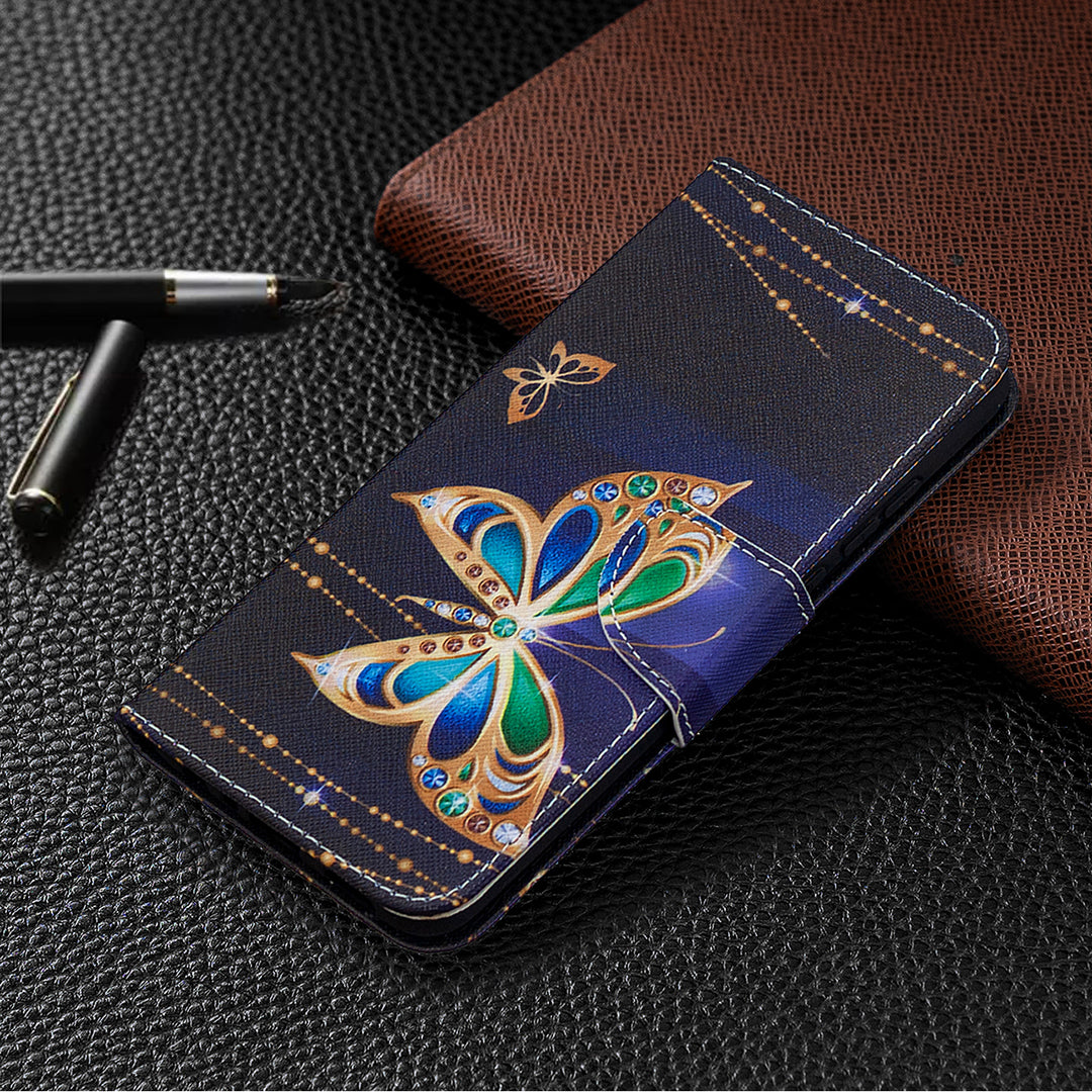 Pattern Printing Wallet Stand Leather Mobile Phone Shell for Honor 9X Lite