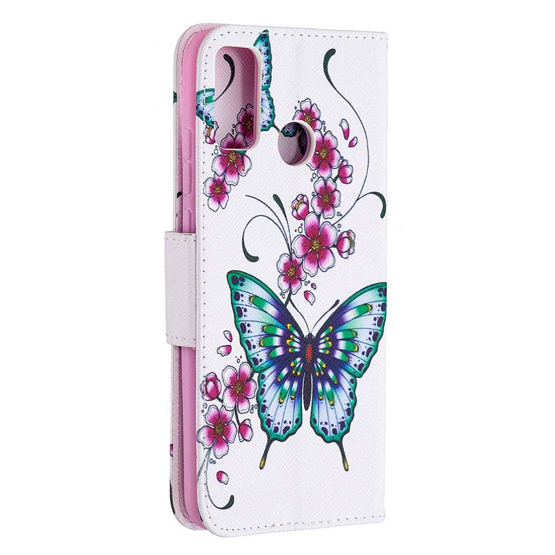 Pattern Printing Wallet Stand Leather Mobile Phone Shell for Honor 9X Lite
