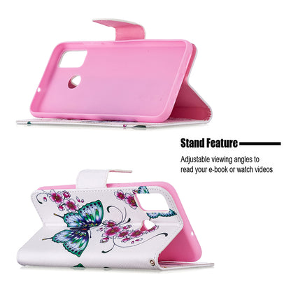 Pattern Printing Wallet Stand Leather Mobile Phone Shell for Honor 9X Lite