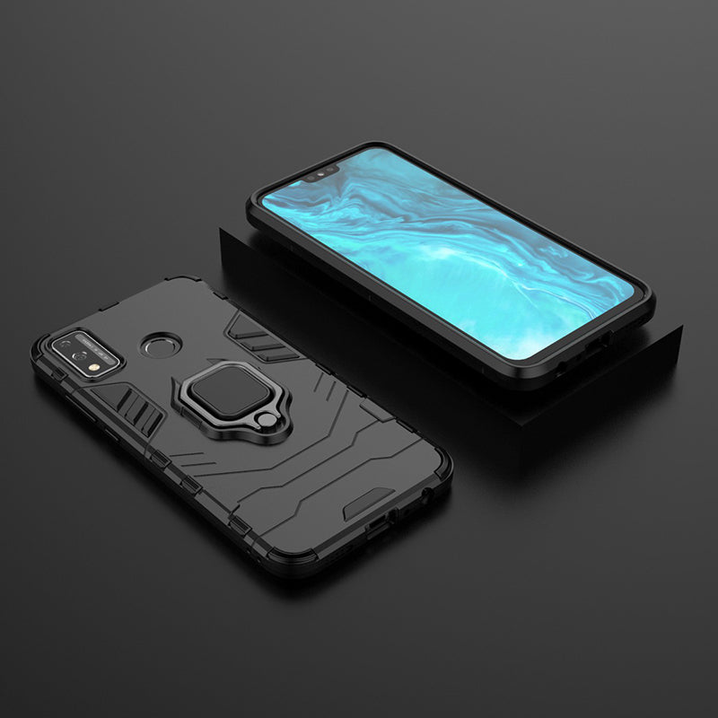 Ring Holder Kickstand Hybrid PC + TPU Combo Shell Case for Honor 9X Lite