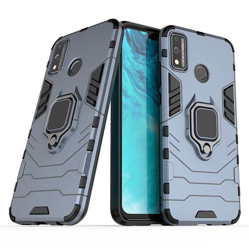 Ring Holder Kickstand Hybrid PC + TPU Combo Shell Case for Honor 9X Lite