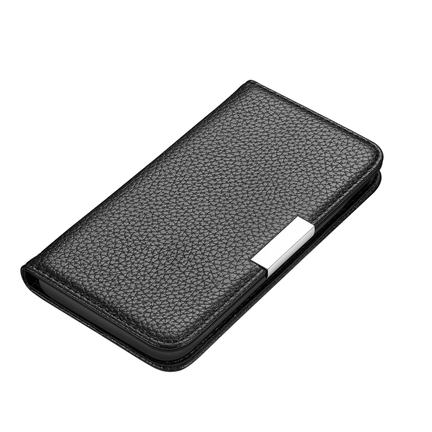 Litchi Skin Auto-absorbed Leather Stand Cover with Card Slots Shell for Huawei P40 Pro