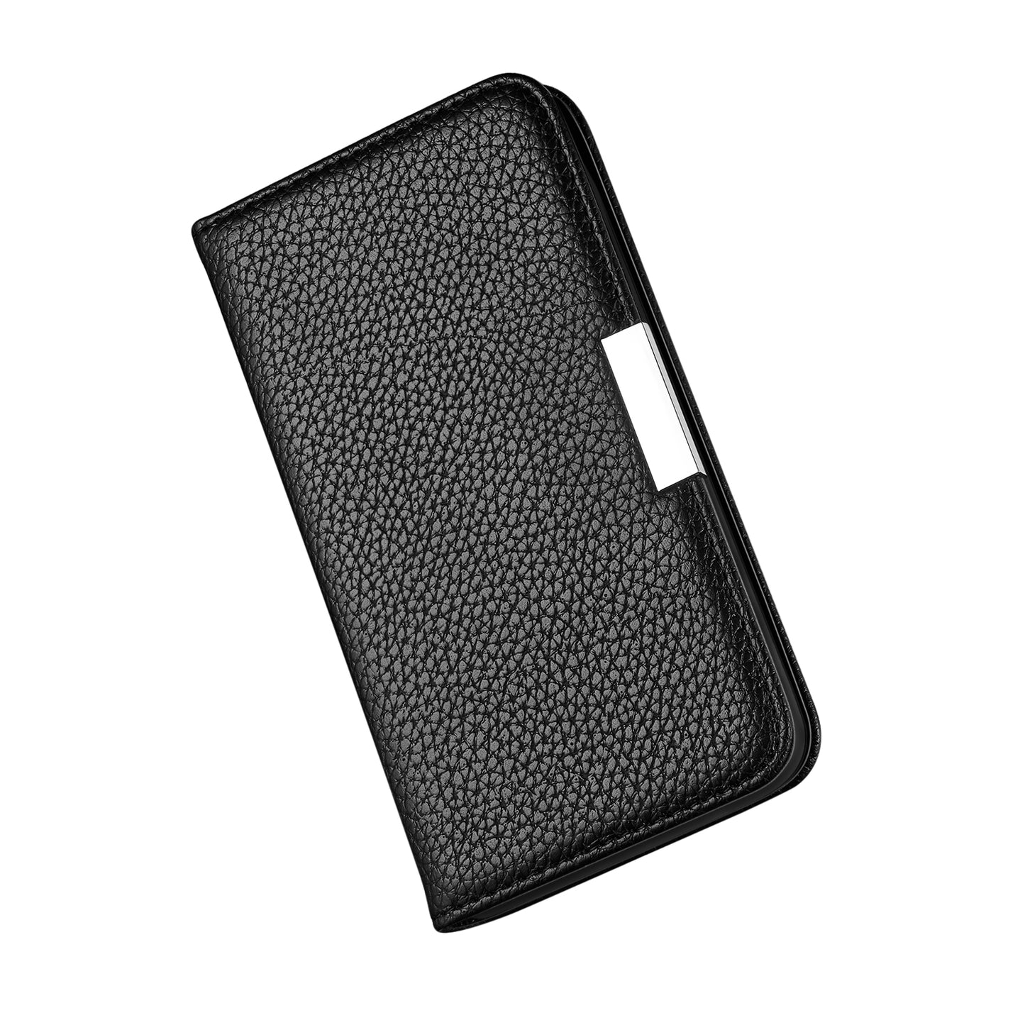 Litchi Skin Auto-absorbed Leather Stand Cover with Card Slots Shell for Huawei P40 Pro