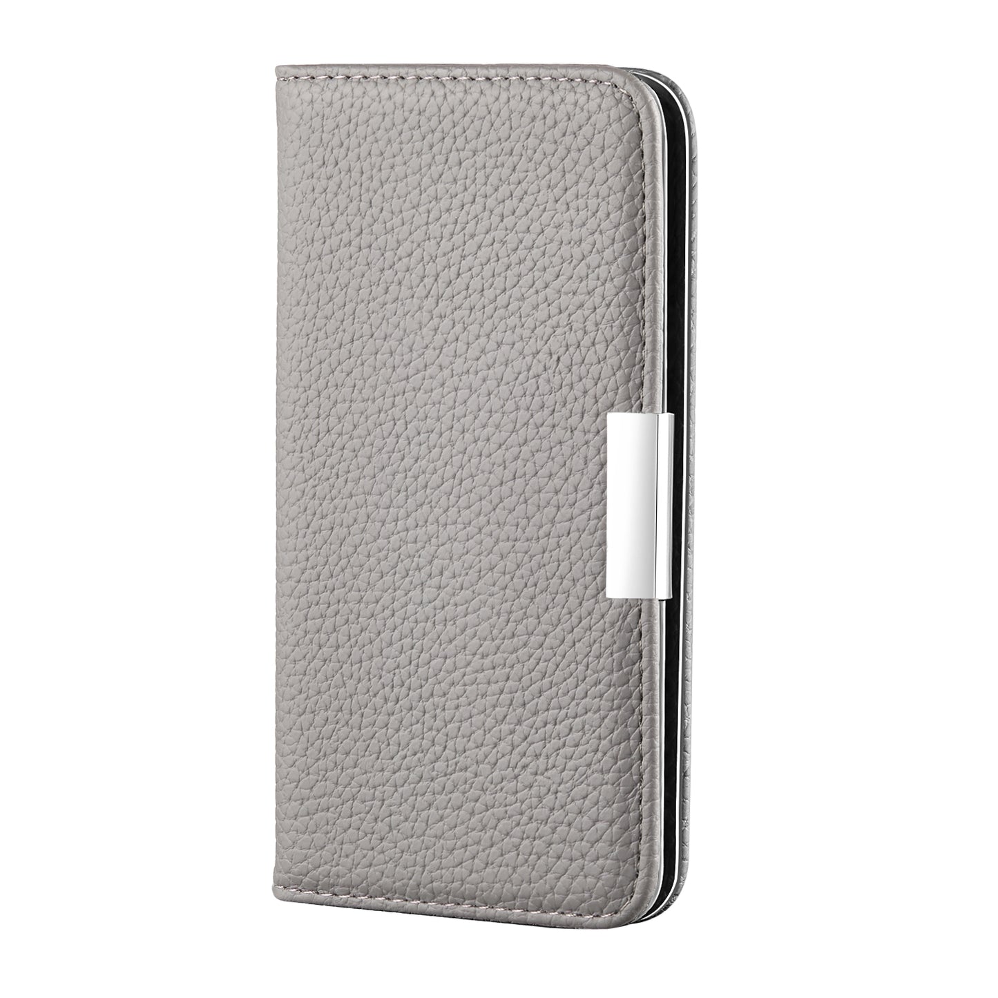 Litchi Skin Auto-absorbed Leather Stand Cover with Card Slots Shell for Huawei P40 Pro