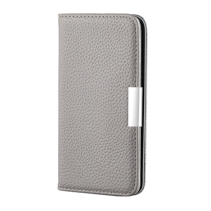 Litchi Skin Auto-absorbed Leather Stand Cover with Card Slots Shell for Huawei P40 Pro