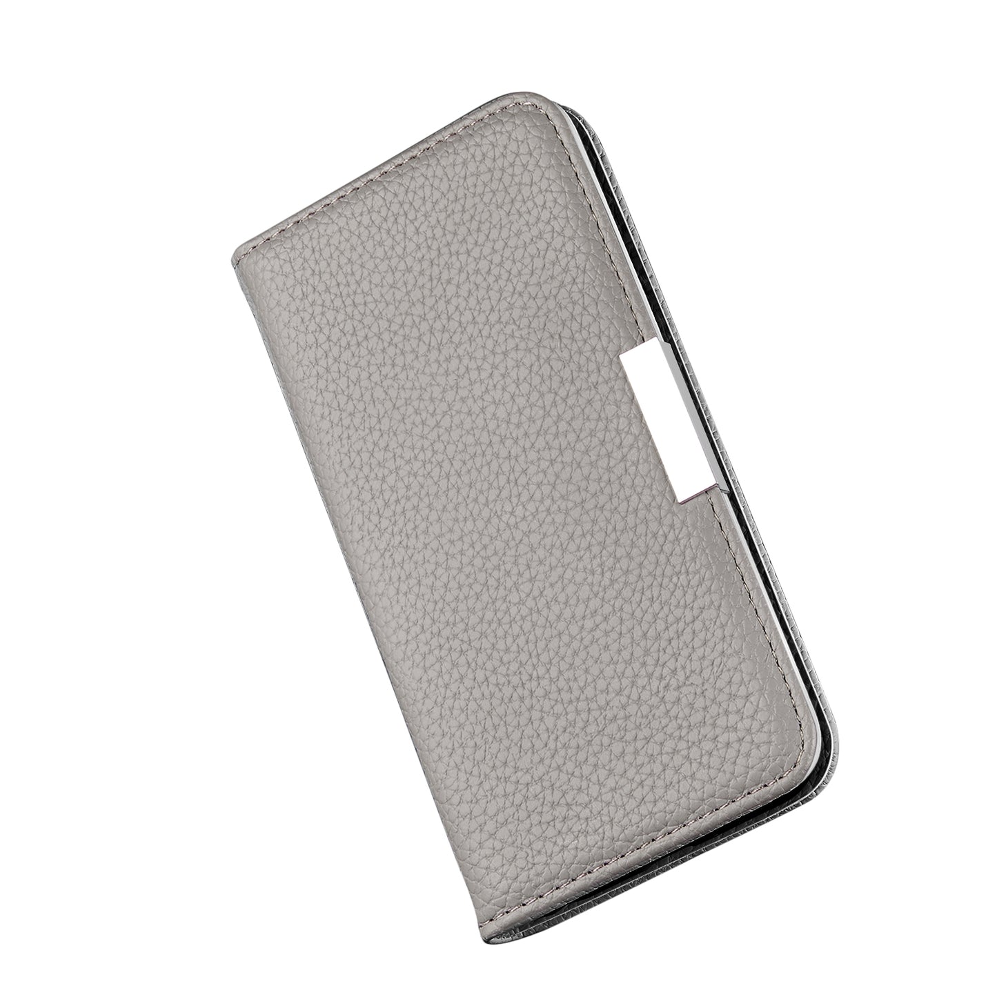 Litchi Skin Auto-absorbed Leather Stand Cover with Card Slots Shell for Huawei P40 Pro