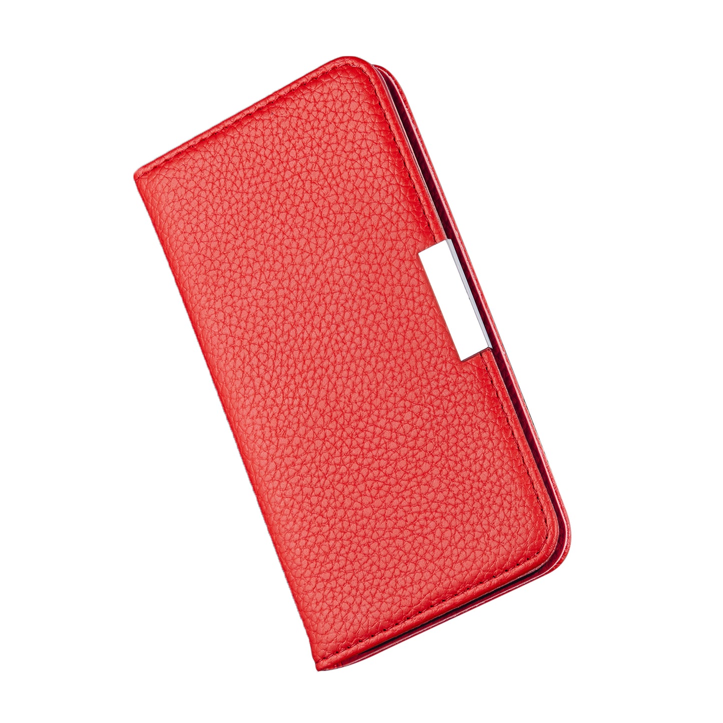 Litchi Skin Auto-absorbed Leather Stand Cover with Card Slots Shell for Huawei P40 Pro