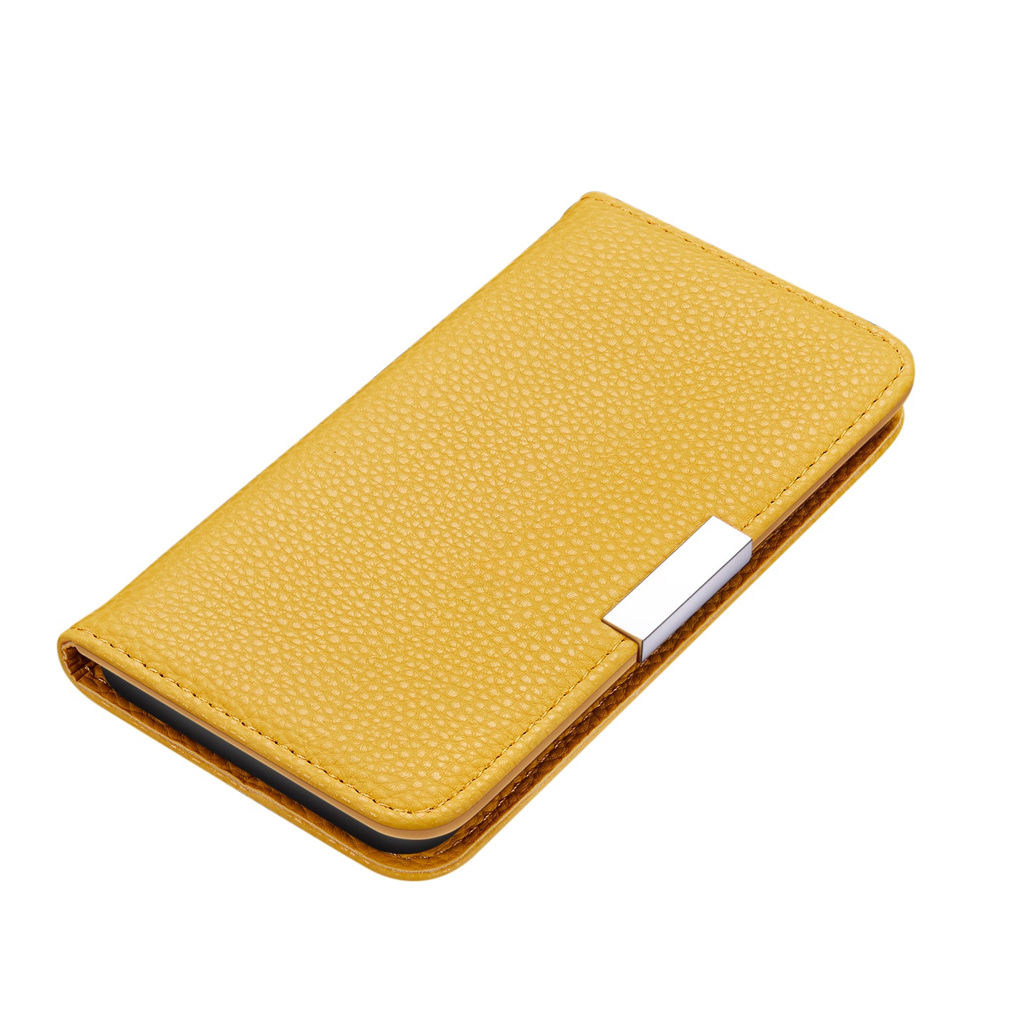 Litchi Skin Auto-absorbed Leather Stand Cover with Card Slots Shell for Huawei P40 Pro