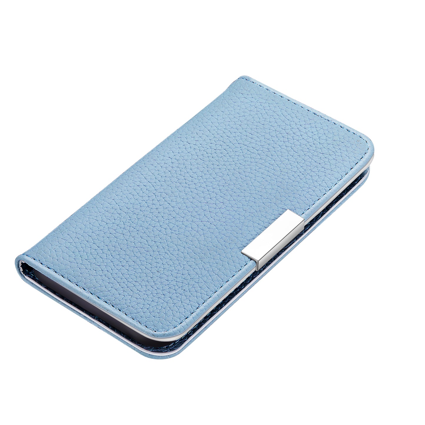 Litchi Skin Auto-absorbed Leather Stand Cover with Card Slots Shell for Huawei P40 Pro