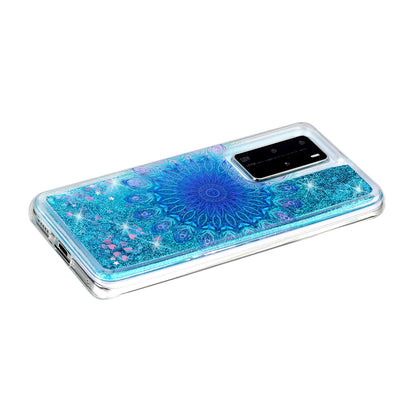 Pattern Printing Glitter Powder Quicksand TPU Back Shell for Huawei P40 Pro