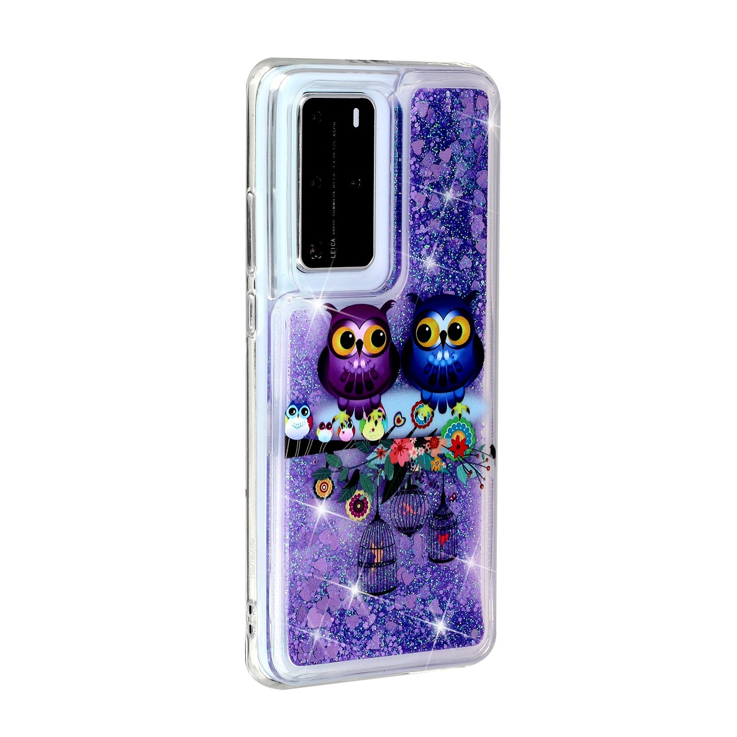 Pattern Printing Glitter Powder Quicksand TPU Back Shell for Huawei P40 Pro