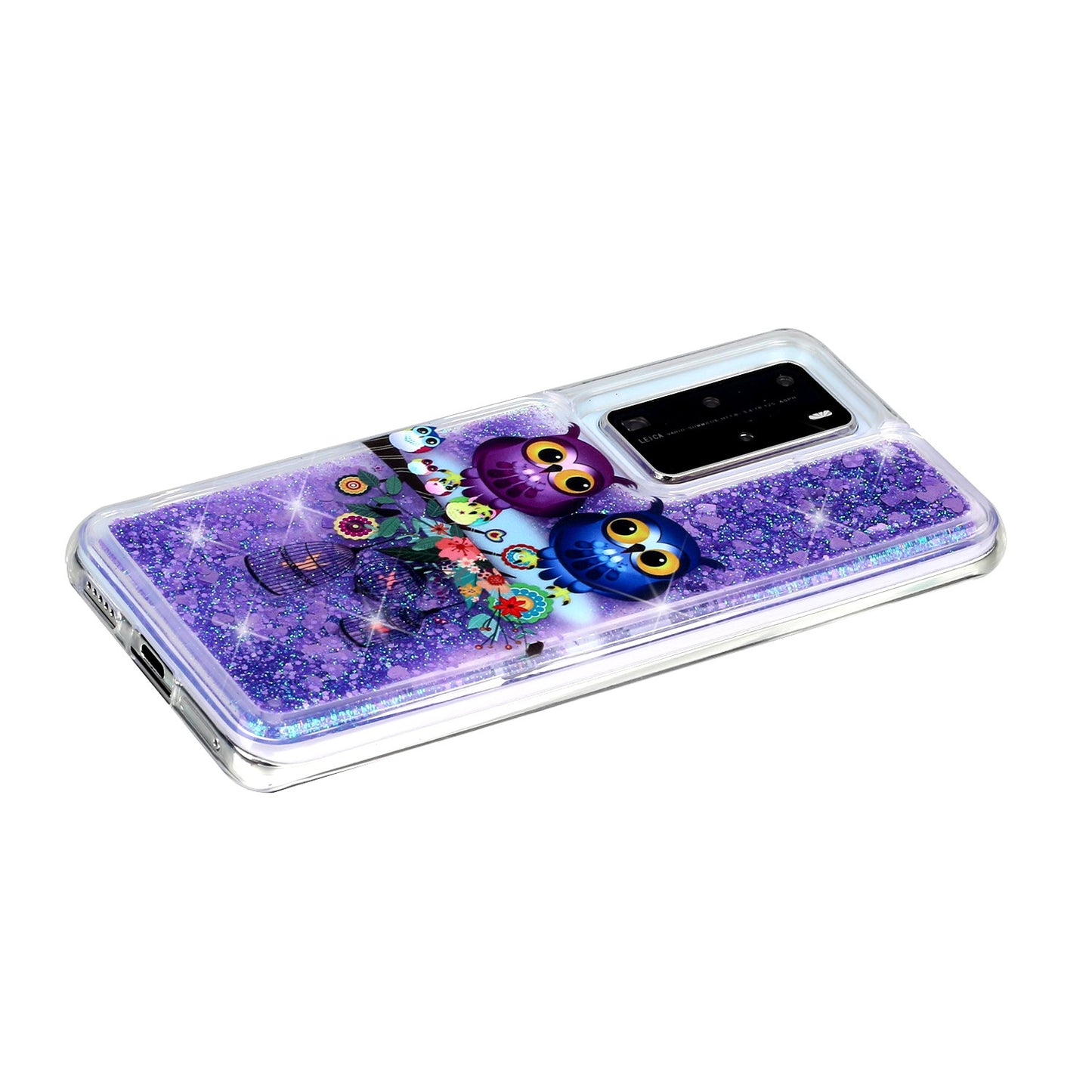 Pattern Printing Glitter Powder Quicksand TPU Back Shell for Huawei P40 Pro