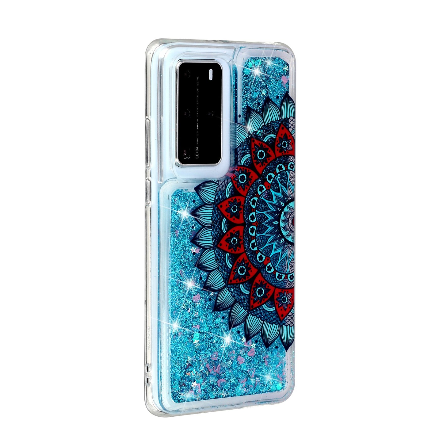 Pattern Printing Glitter Powder Quicksand TPU Back Shell for Huawei P40 Pro
