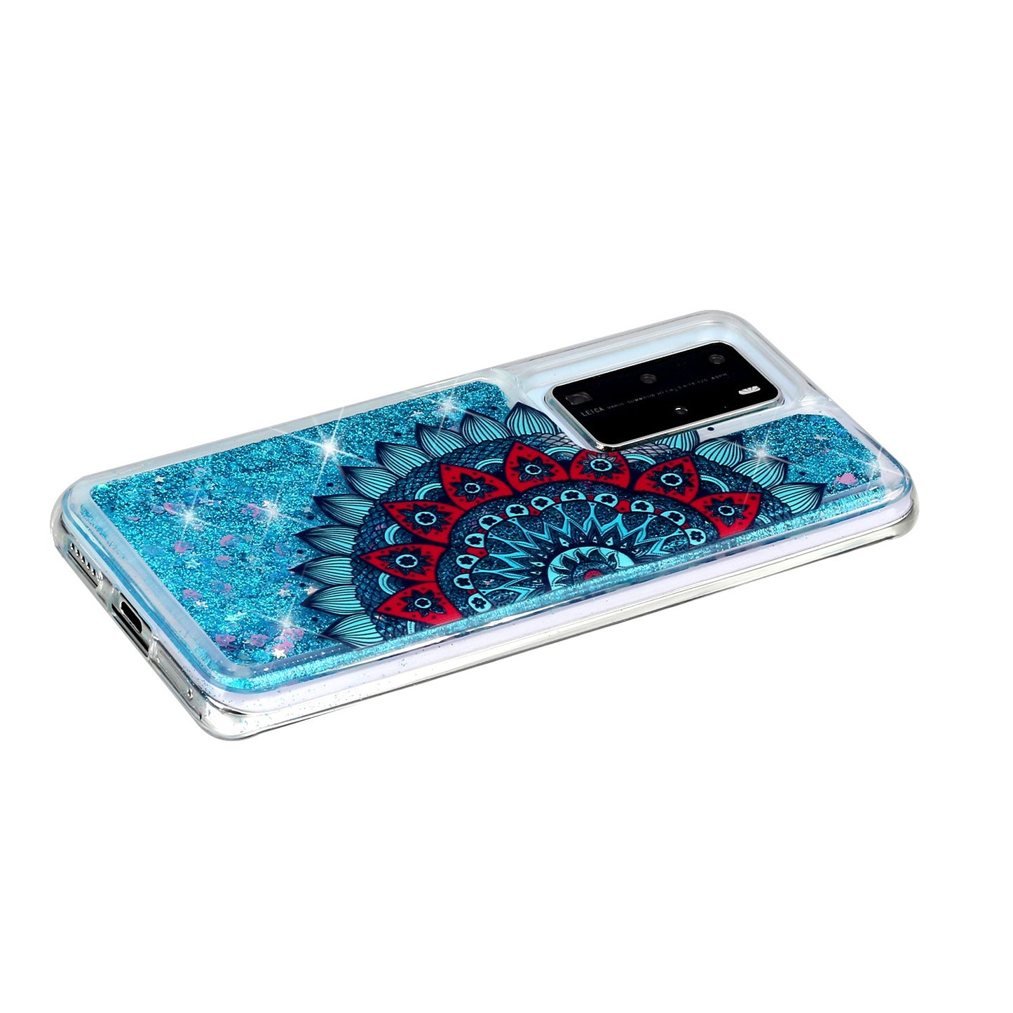 Pattern Printing Glitter Powder Quicksand TPU Back Shell for Huawei P40 Pro