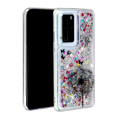 Pattern Printing Glitter Powder Quicksand TPU Back Shell for Huawei P40 Pro