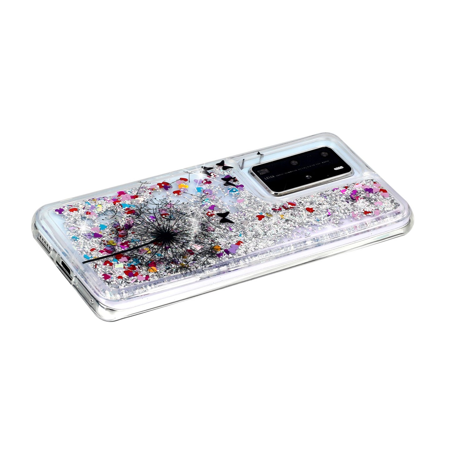 Pattern Printing Glitter Powder Quicksand TPU Back Shell for Huawei P40 Pro