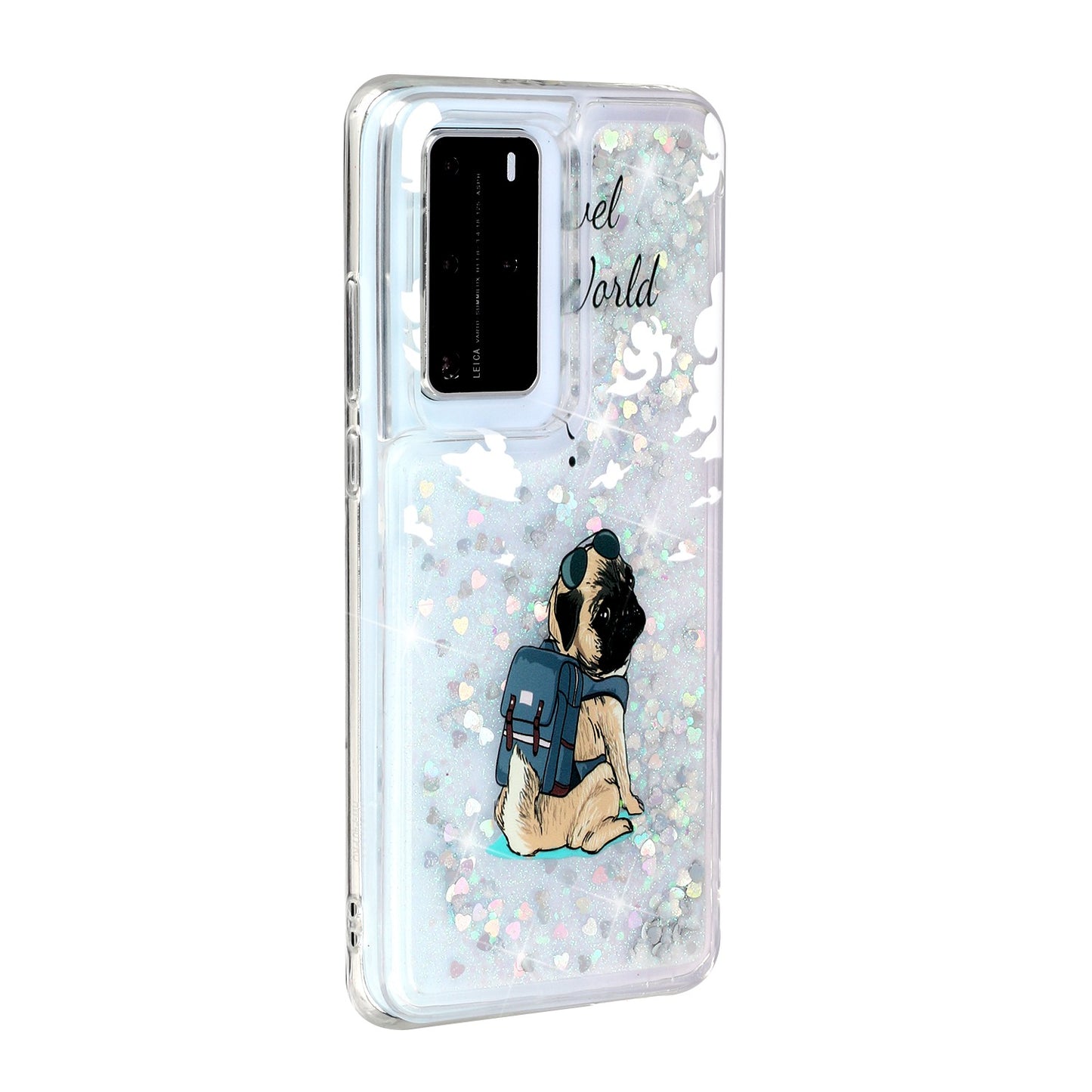 Pattern Printing Glitter Powder Quicksand TPU Back Shell for Huawei P40 Pro
