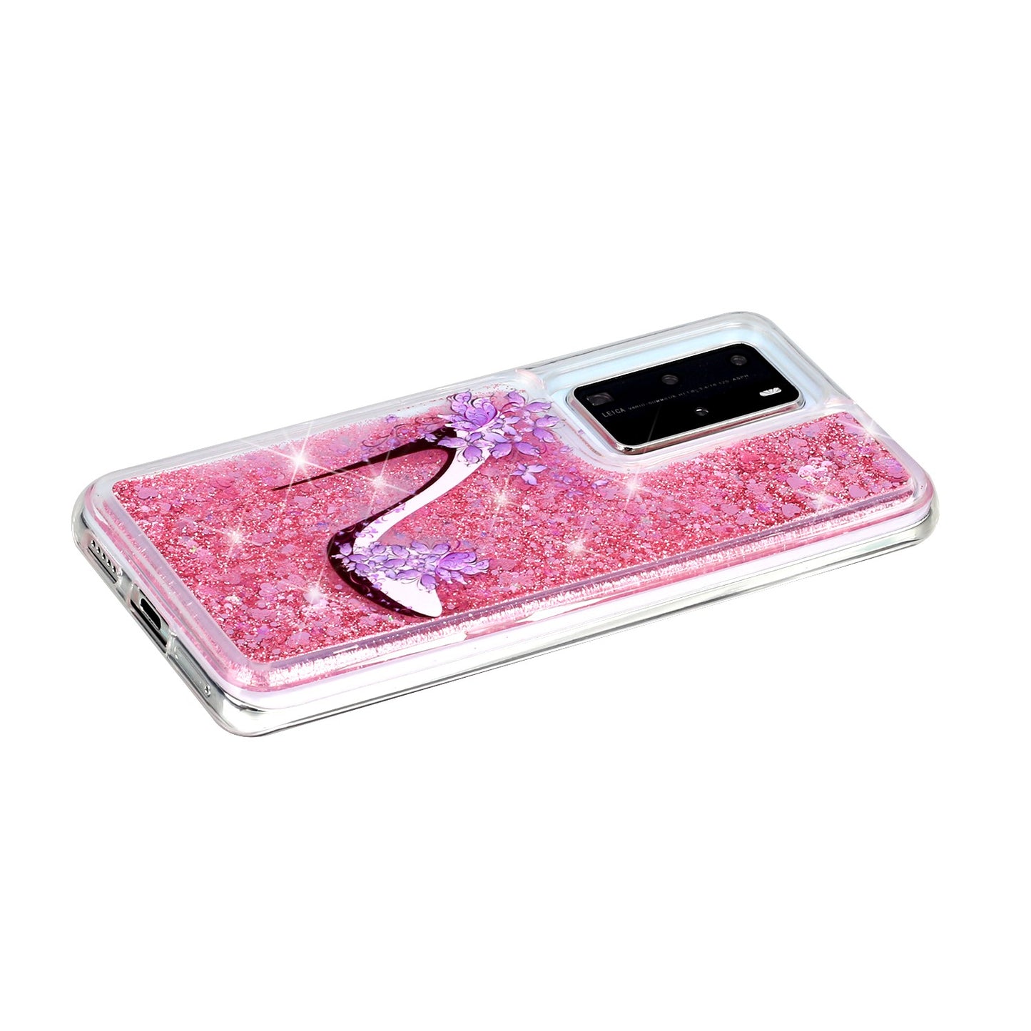 Pattern Printing Glitter Powder Quicksand TPU Back Shell for Huawei P40 Pro